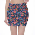 Boho Paisley Pattern Print Pencil Mini Skirt