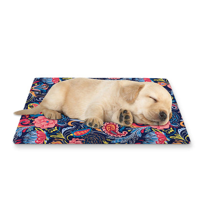 Boho Paisley Pattern Print Pet Cooling Mat Cover