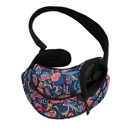 Boho Paisley Pattern Print Pet Sling Carrier