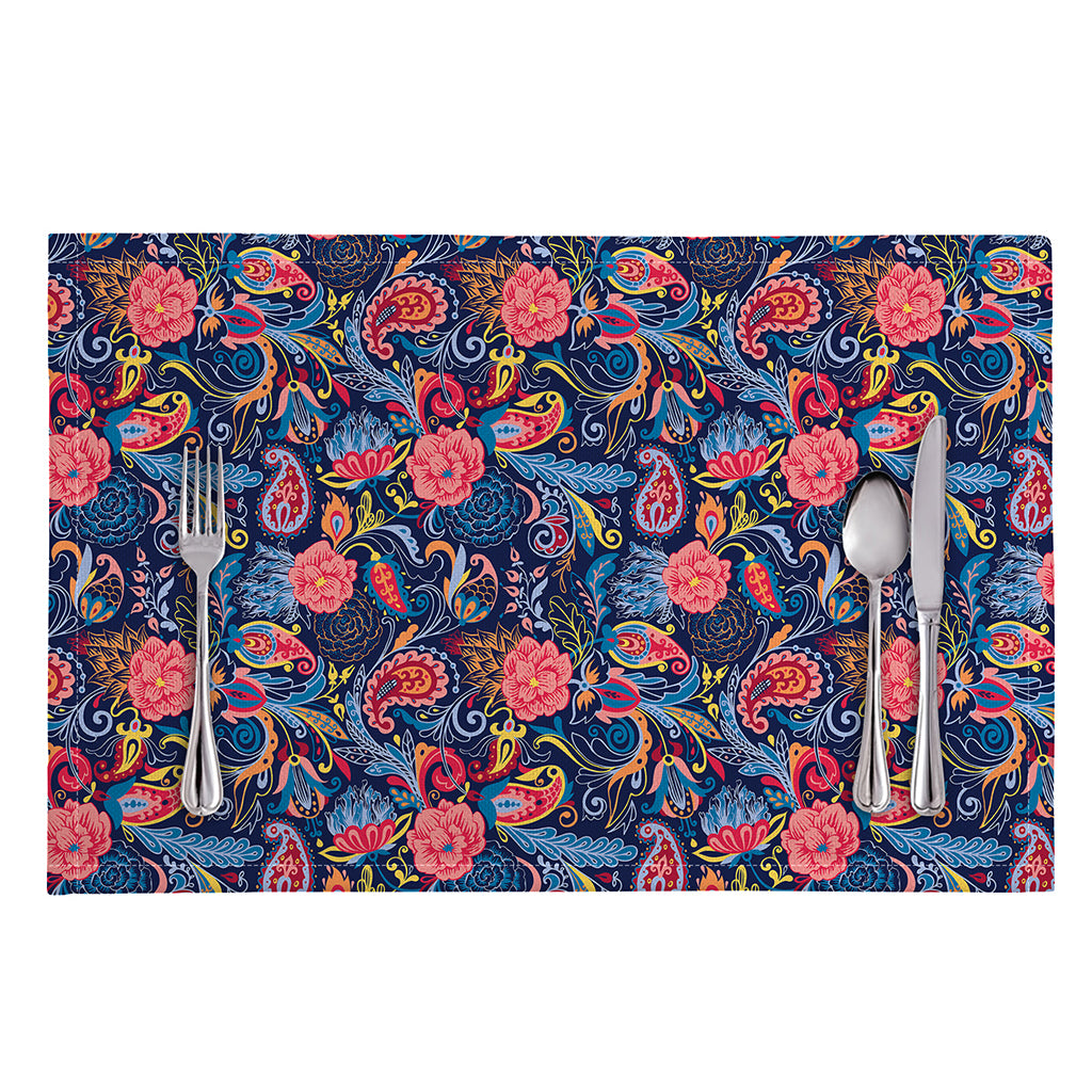 Boho Paisley Pattern Print Placemat
