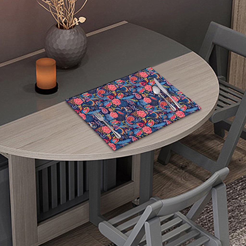 Boho Paisley Pattern Print Placemat