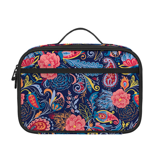 Boho Paisley Pattern Print Portable Lunch Bag
