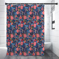 Boho Paisley Pattern Print Premium Shower Curtain