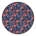 Boho Paisley Pattern Print Round Floor Mat
