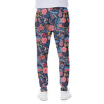 Boho Paisley Pattern Print Scuba Joggers