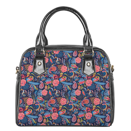 Boho Paisley Pattern Print Shoulder Handbag