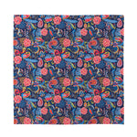 Boho Paisley Pattern Print Silk Bandana