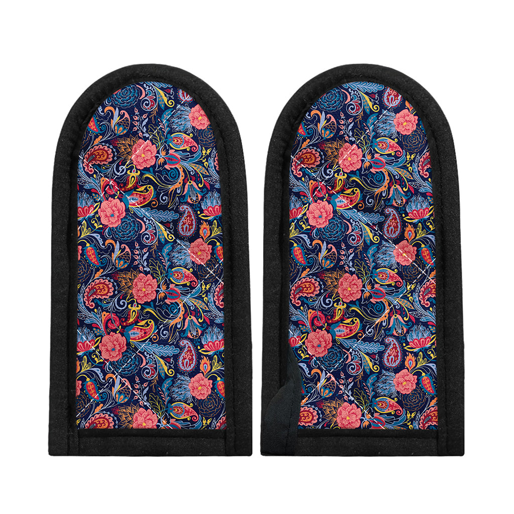 Boho Paisley Pattern Print Skillet Handle Cover