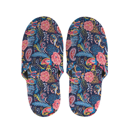 Boho Paisley Pattern Print Slippers