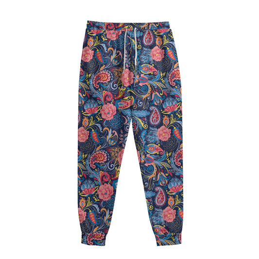 Boho Paisley Pattern Print Sweatpants