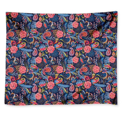 Boho Paisley Pattern Print Tapestry