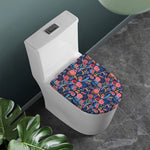 Boho Paisley Pattern Print Toilet Lid Cover