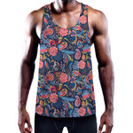 Boho Paisley Pattern Print Training Tank Top