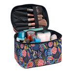 Boho Paisley Pattern Print Travel Makeup Bag