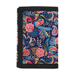 Boho Paisley Pattern Print Trifold Wallet