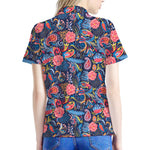 Boho Paisley Pattern Print Women's Polo Shirt