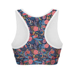 Boho Paisley Pattern Print Women's Sports Bra