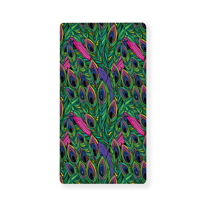 Boho Peacock Feather Pattern Print Baby Crib Sheet