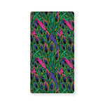 Boho Peacock Feather Pattern Print Baby Crib Sheet