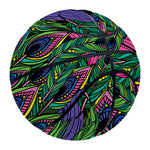 Boho Peacock Feather Pattern Print Basketball