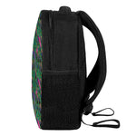 Boho Peacock Feather Pattern Print Casual Backpack
