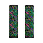 Boho Peacock Feather Pattern Print Handle Covers