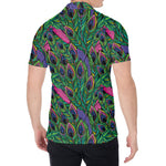Boho Peacock Feather Pattern Print Men's Shirt