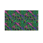 Boho Peacock Feather Pattern Print Polyester Flag
