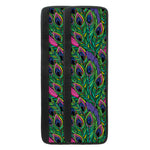 Boho Peacock Feather Pattern Print Refrigerator Handle Covers