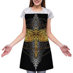 Boho Spiritual Dragonfly Print Adjustable Apron