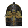 Boho Spiritual Dragonfly Print School Backpack