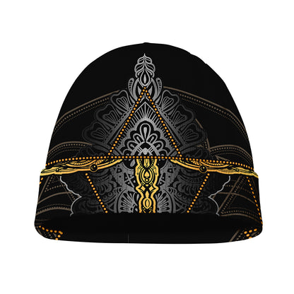 Boho Spiritual Dragonfly Print Beanie