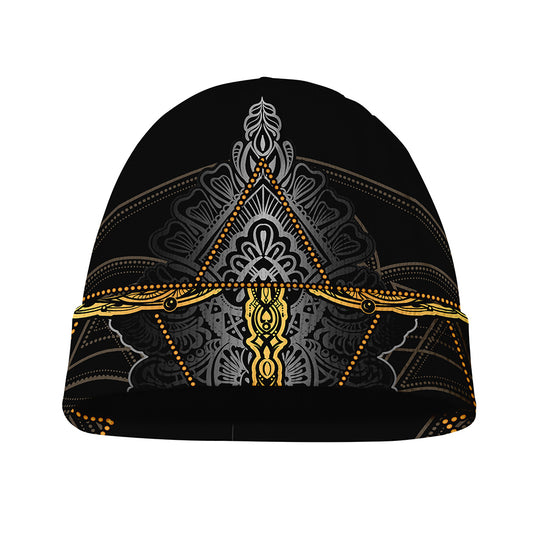 Boho Spiritual Dragonfly Print Beanie