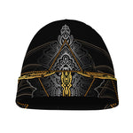 Boho Spiritual Dragonfly Print Beanie