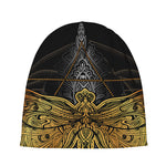 Boho Spiritual Dragonfly Print Beanie