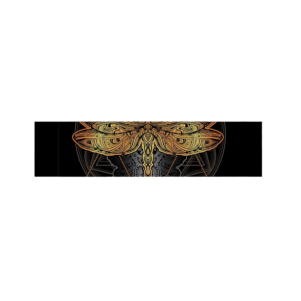 Boho Spiritual Dragonfly Print Bed Runner