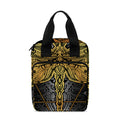 Boho Spiritual Dragonfly Print Bible Tote Bag