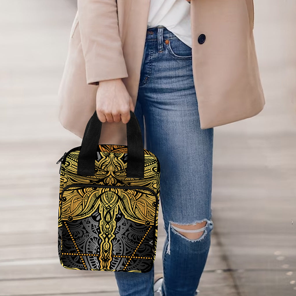 Boho Spiritual Dragonfly Print Bible Tote Bag