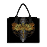 Boho Spiritual Dragonfly Print Canvas Tote Bag