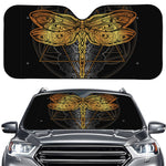 Boho Spiritual Dragonfly Print Car Windshield Sun Shade