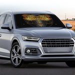 Boho Spiritual Dragonfly Print Car Windshield Sun Shade