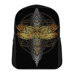 Boho Spiritual Dragonfly Print Casual Backpack