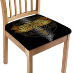 Boho Spiritual Dragonfly Print Chair Cushion Cover