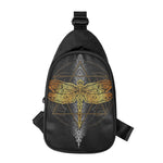 Boho Spiritual Dragonfly Print Chest Bag