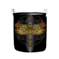 Boho Spiritual Dragonfly Print Collapsible Laundry Basket
