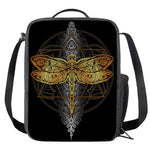 Boho Spiritual Dragonfly Print Crossbody Lunch Bag