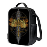 Boho Spiritual Dragonfly Print Crossbody Lunch Bag