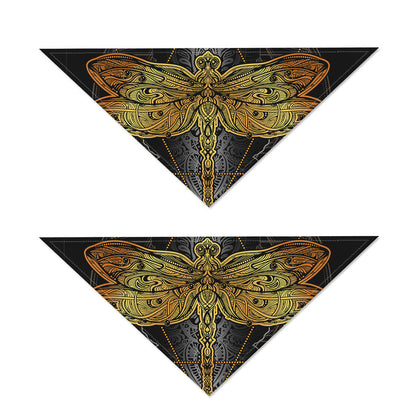 Boho Spiritual Dragonfly Print Dog Bandana