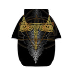 Boho Spiritual Dragonfly Print Dog Zip Up Hoodie