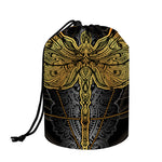 Boho Spiritual Dragonfly Print Drawstring Makeup Bag